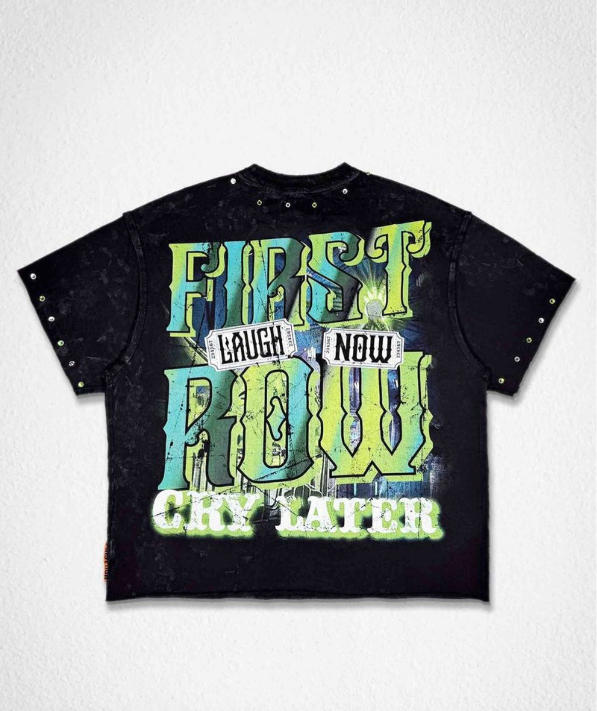 LAUGH NOW CRY LATER MIDNIGHT BOXY TEE