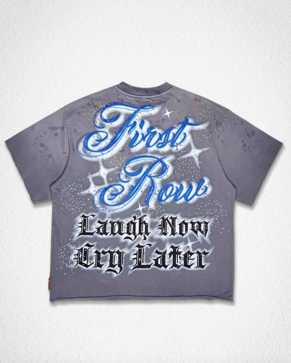 LAUGH NOW CRY LATER FACES BOXY TEE