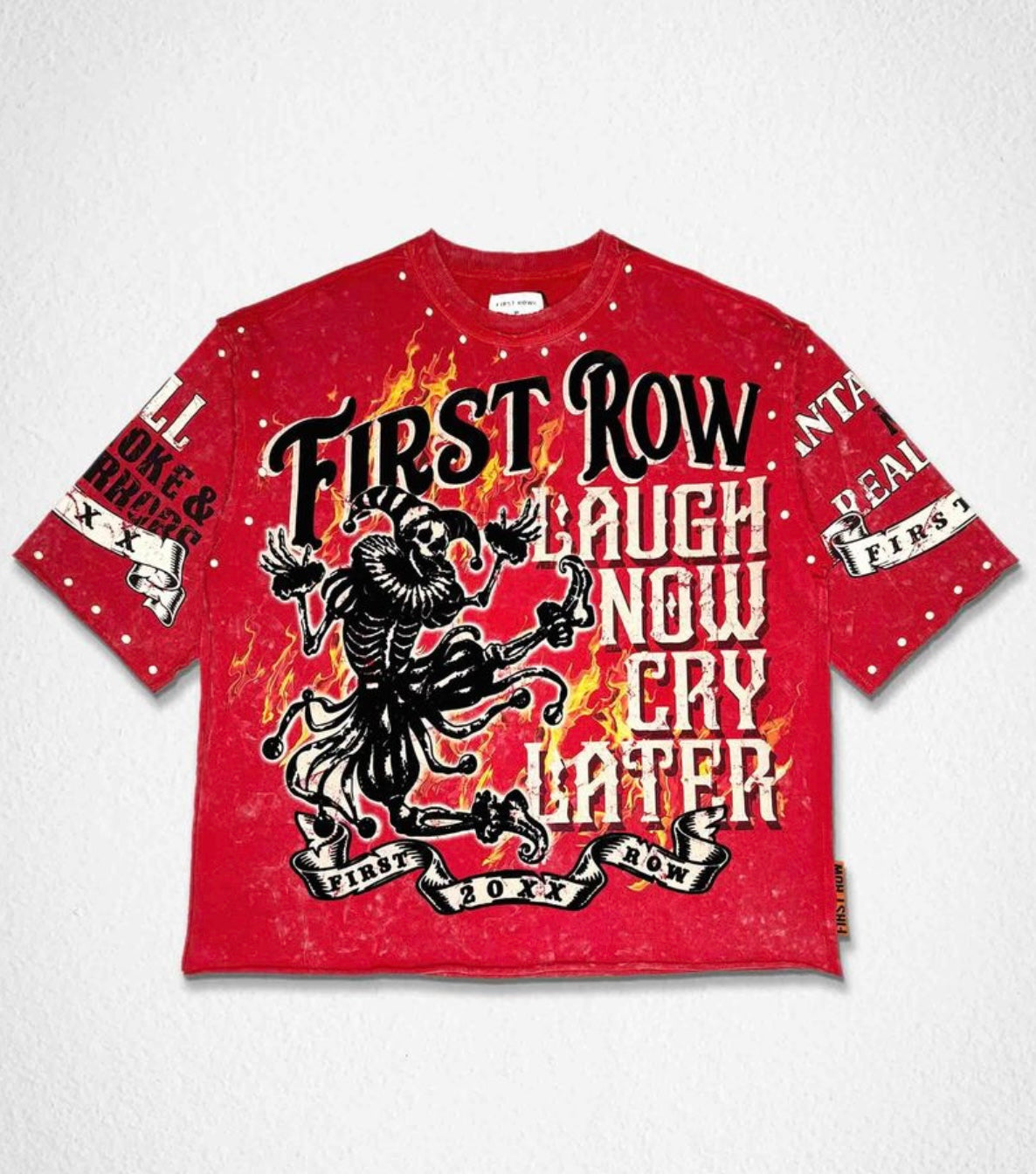 LAUGH NOW CRY LATER INFERNO BOXY TEE
