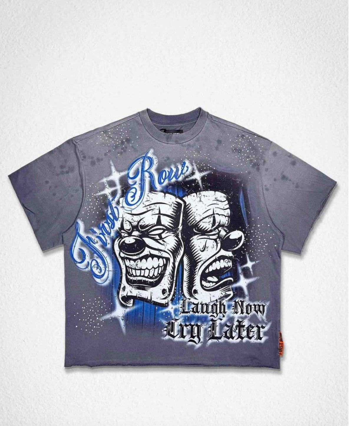 LAUGH NOW CRY LATER FACES BOXY TEE